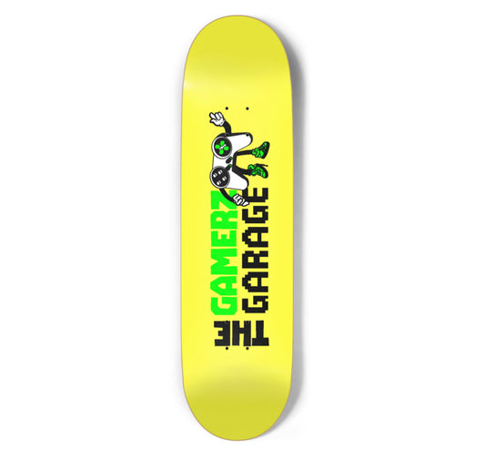 "Mellow Yellow" OG Logo Gamerz Garage Custom Skate Deck