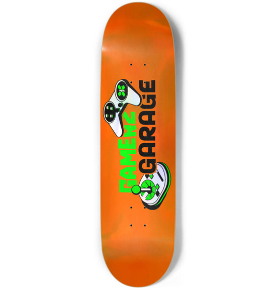 "Orange Crush" Gamerz Garage Custom Skate Deck