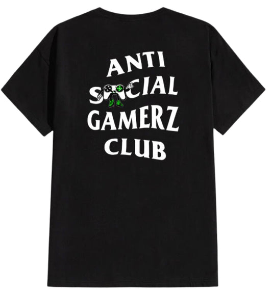 Anti Social Gamerz Tee - Black/white